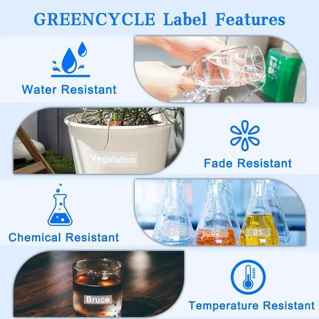 Alt view image 4 of 7 - GREENCYCLE 100 Pack Compatible for DYMO D1 Label Maker Refill 45020 S0720600 White on Clear, 1/2 Inch x 23 Ft for DYMO LabelManager 160 280 210D 360D 420P Wireless PnP 220P 260P 500TS 450DUO