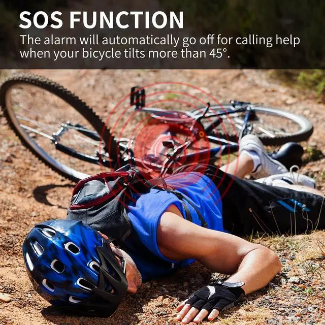 Alt view image 6 of 7 - GREENCYCLE Wireless Bike Alarm with Remote, Anti-Theft Bicycle Motorcycle Alarm Wireless Security Vibration Motion Sensor Alarm, IP55 Waterproof Super Loud 113dB Alarm