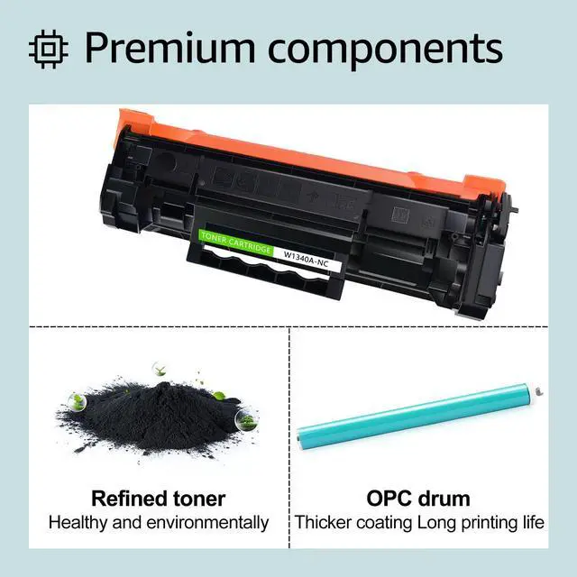 Alt view image 4 of 7 - GREENCYCLE 10PK Black Toner Cartridge Replacement Compatible for HP 134A W1340A (No Chip) Laser Jet M209dw MFP M234dw M234sdn Printer