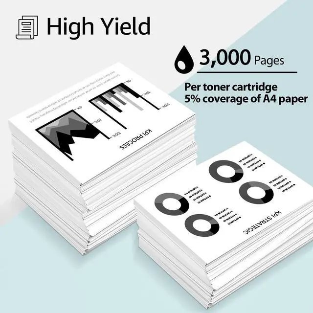 Alt view image 3 of 7 - greencycle 2 Pack TN830XL Black Toner Cartridge Compatible for Brother TN-830XL TN830 TN-830 use HL-L2460DW L2400D L2480DW L2405W MFC-L2820DW DCP-L2640DW Printer