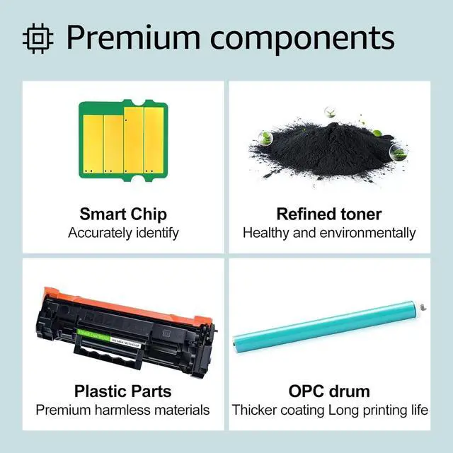 Alt view image 3 of 7 - Greencycle W1340A Toner Cartridge With CHIP Compatible Replacement for Hp 134A W1340A Black Cartridge Laser jet M209dw MFP M234dw M234sdn M234sdw(4Pk,with chip)