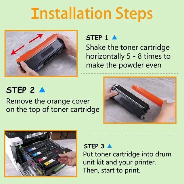 Alt view image 5 of 6 - GREENCYCLE TN315 Black Toner Cartridge Compatible for Brother TN-315 TN315BK TN-315BK HL-4150cdn/4570cdw/4570cdwt MFC-9460cdn