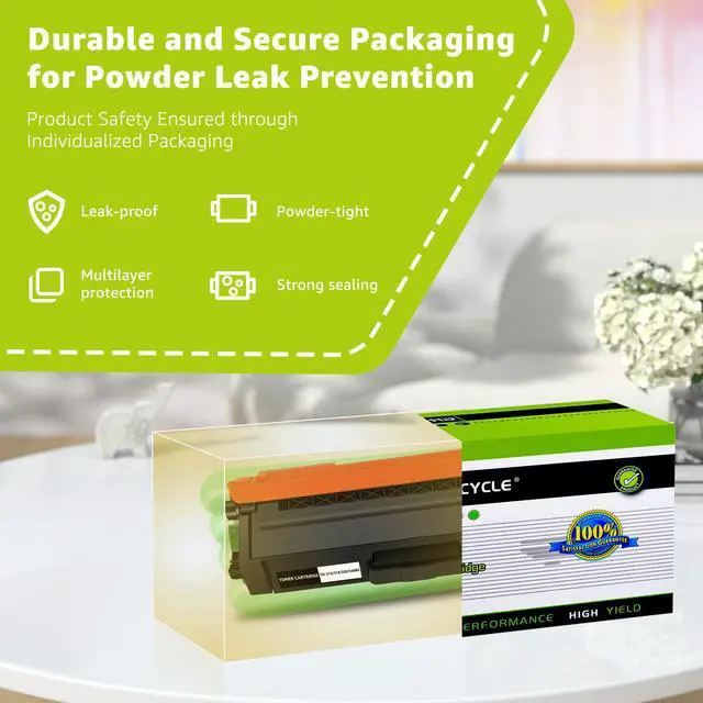 Alt view image 6 of 6 - GREENCYCLE TN315 Black Toner Cartridge Compatible for Brother TN-315 TN315BK TN-315BK HL-4150cdn/4570cdw/4570cdwt MFC-9460cdn