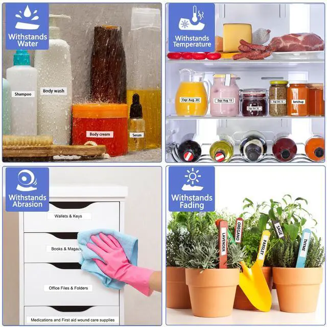 Alt view image 4 of 7 - GREENCYCLE 2 Pack 12mm 0.47'' Laminated White Tape Compatible for Ptouch TZe-231 TZ-231 AZe-231 Label Maker Tape TZe231 TZ231 1/2'' TZe TZ Tape for Ptouch PT-H110 H100 D200 D210 D400 D600