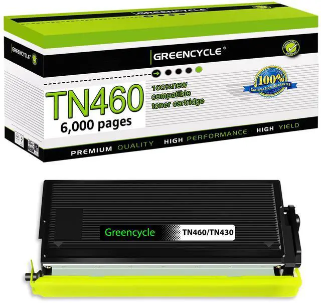 Main image of greencycle Compatible Toner Cartridge Replacement for Brother TN-460 TN570 TN560 Work with Intellifax 4100e 4750e HL-1240 DCP-1200 MFC-1260 MFC-2500 Printer (Black 1 Pack)