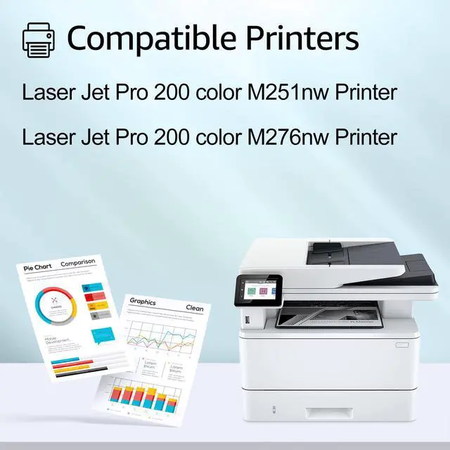 Alt view image 2 of 7 - GREENCYCLE 10 Pack 131A Compatible Toner Cartridge Replacement for HP 131A CF210A CF211A CF212A CF213A to use with Color Laser Jet CP1515n CP1518ni CP1215 CM1312 MFP Printer(Black Cyan Yellow Magenta)
