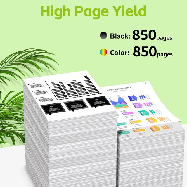 Alt view image 4 of 7 - Compatible 902XL ink cartridges Compatible for HP 902XL Ink Cartriges Black/Cyan/Magenta/Yellow 15 Pack Compatible with HP OfficeJet 6950 6960 OfficeJet Pro 6960 6970