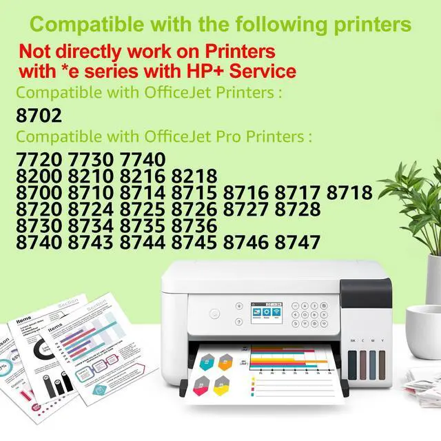 Alt view image 3 of 6 - greencycle 952XL ink cartridges Compatible for HP 952XL Ink Cartriges Black/Cyan/Magenta/Yellow 15 Pack Compatible with HP Officejet Pro 8710 7740 8720 8702 8210 7720 8715 8730 8740 8216 8725 8700