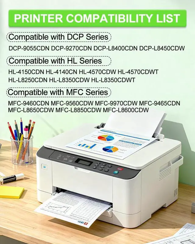 Alt view image 2 of 7 - greencycle 2 Pack TN315 TN315C Cyan Toner Cartridge Replacement Compatible for Brother TN-315 HL-4150cdn HL-4570cdw HL-4570cdwt MFC-9460cdn MFC-9560cdw MFC-9970cdw Printers