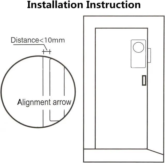 Alt view image 4 of 7 - GREENCYCLE 4 Set Wireless Entry Home Door Window Burglar Alarm Safety Security Burglar Alert System Magnetic Sensor Emergency Doorbell Chime