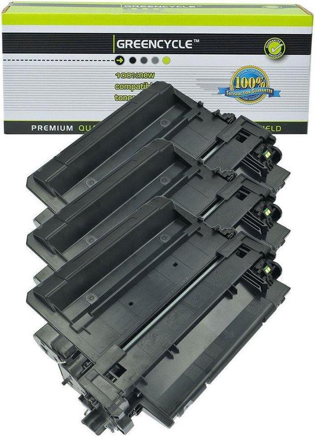 GREENCYCLE Pack Compatible Black Toner Cartridge Replacement for HP CE255X  55X CE255A 55A LaserJet Enterprise P3015dn P3015x LaserJet Pro 500 MFP  M521dn M521dw Printer Toner Cartridges (Aftermarket)