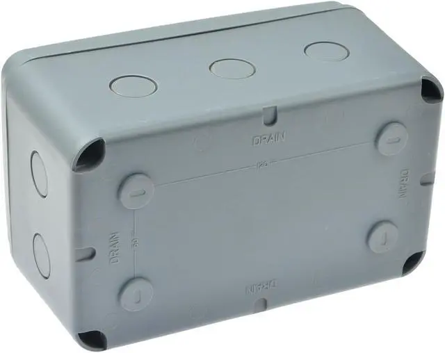 Alt view image 6 of 6 - GREENCYCLE 1PK Junction Box ABS Plastic Dustproof IP66 Waterproof External Universal Electrical Project Enclosure Grey 7 1/8" x 4 1/2 "x 4" inch(181x111x100 mm) fit 20mm Cable Gland for Outdo