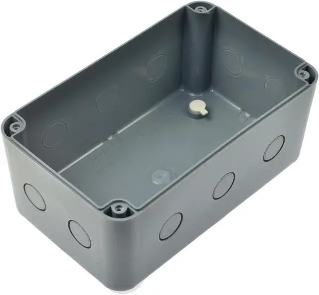 Alt view image 4 of 6 - GREENCYCLE 1PK Junction Box ABS Plastic Dustproof IP66 Waterproof External Universal Electrical Project Enclosure Grey 7 1/8" x 4 1/2 "x 4" inch(181x111x100 mm) fit 20mm Cable Gland for Outdo