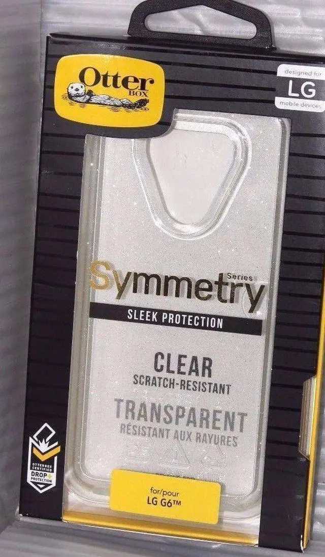 Alt view image 3 of 10 - OtterBox Symmetry Series Case for LG G6 & Belt Clip - Clear