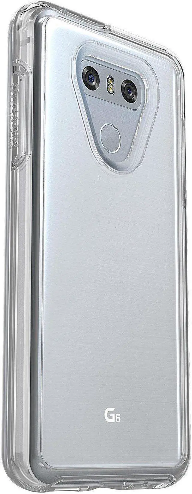 Alt view image 9 of 10 - OtterBox Symmetry Series Case for LG G6 & Belt Clip - Clear