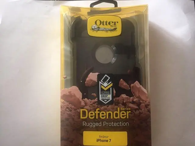 Alt view image 13 of 20 - OtterBox DEFENDER SERIES Case for iPhone 7 (ONLY) - Retail Packaging - BLACK