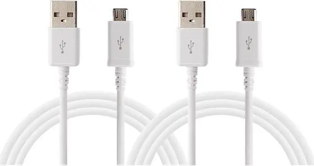 Alt view image 7 of 13 - OEM Samsung 5 Foot Micro USB Charging Data Cable - White (ECB-DU4EWE)