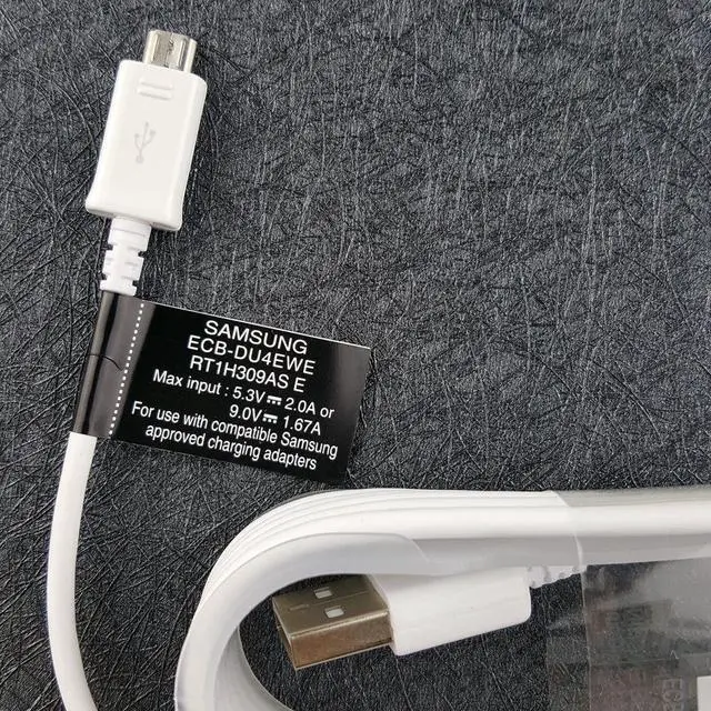 Alt view image 10 of 13 - OEM Samsung 5 Foot Micro USB Charging Data Cable - White (ECB-DU4EWE)