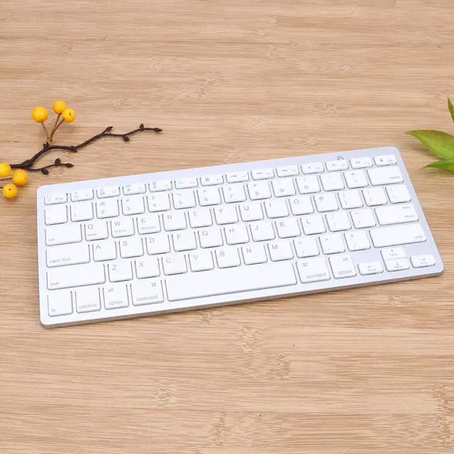 Alt view image 2 of 6 - Original Aluminum Ultra Slim Mini Wireless Bluetooth Keyboard for Windows Android IOS PC Smart Phones New