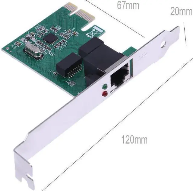 Alt view image 6 of 6 - PCI Express PCI-E Network Controller Card 10/100/1000Mbps Ethernet PCIe RJ45 Lan Card Adapter Converter Networking Cards