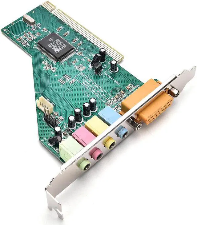 Main image of 4 Channel 5.1 Surround 3D PC PCI Sound Audio Card w/Game MIDI Port Sound Card
