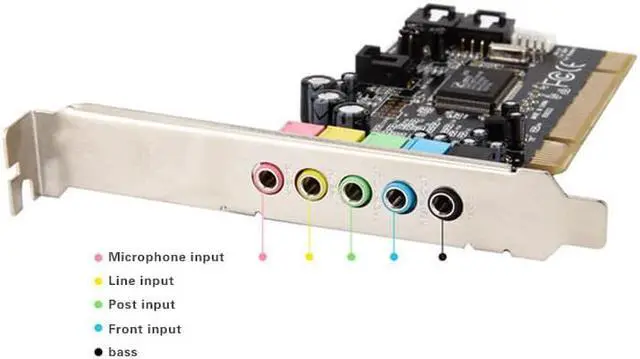 Alt view image 6 of 6 - Black 1Pc PCI Express x1 PCI-E 5.1ch CMI8738 Chipset Audio Digital Sound Card EM88