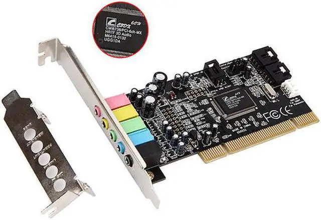 Main image of Black 1Pc PCI Express x1 PCI-E 5.1ch CMI8738 Chipset Audio Digital Sound Card EM88