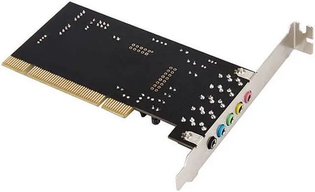 Alt view image 2 of 6 - Black 1Pc PCI Express x1 PCI-E 5.1ch CMI8738 Chipset Audio Digital Sound Card EM88