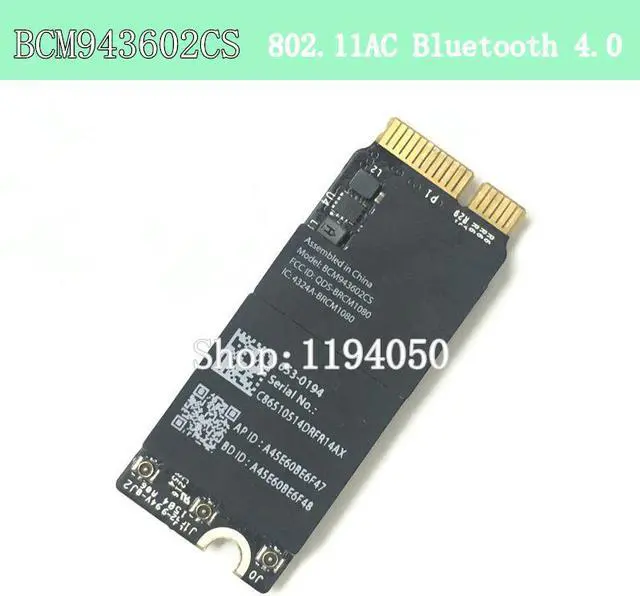 Main image of Broadcom BCM943602CS 1750Mbps 802.11AC WiFi Adapter with Bluetooth 4.0 BCM43602CS A1425 A1502 A1398 WIFI CARD WLAN