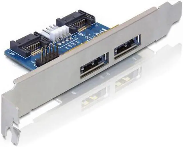Main image of Desktop Computer Dual Port SATA to Power eSATA eSATAp 9Pin to USB 2.0 Converter Expansion Rear Bracket Card