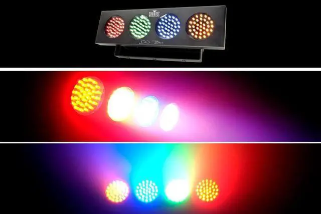 Alt view image 7 of 19 - Chauvet DJBANK Sound-Activated Multi Color Strip Light
