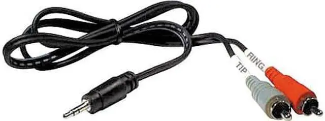 Alt view image 5 of 19 - 3 Ft 1/8 Stereo (M) to Left and Right RCA (M) RCA to 1/8 Cable