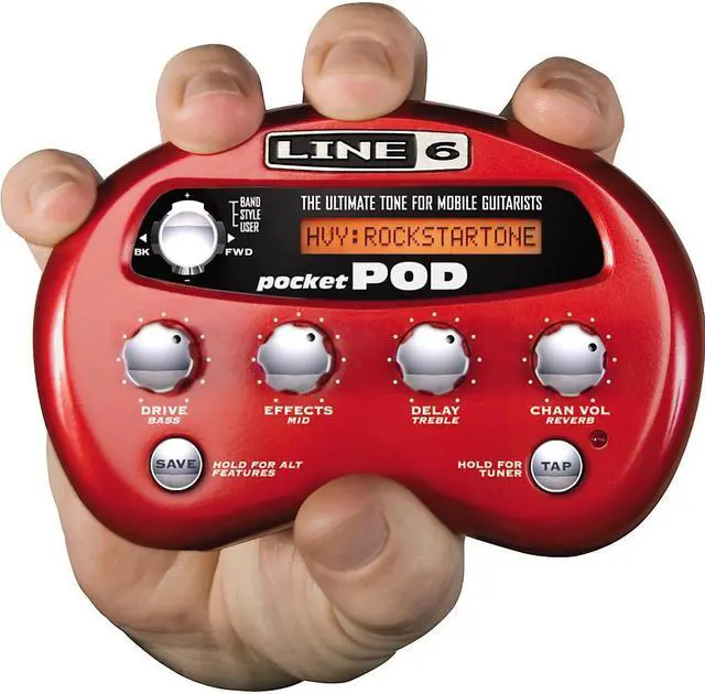 Alt view image 10 of 20 - Line 6 Pocket POD - Mini Guitar Amp Modeler Guitar Multi-Effect