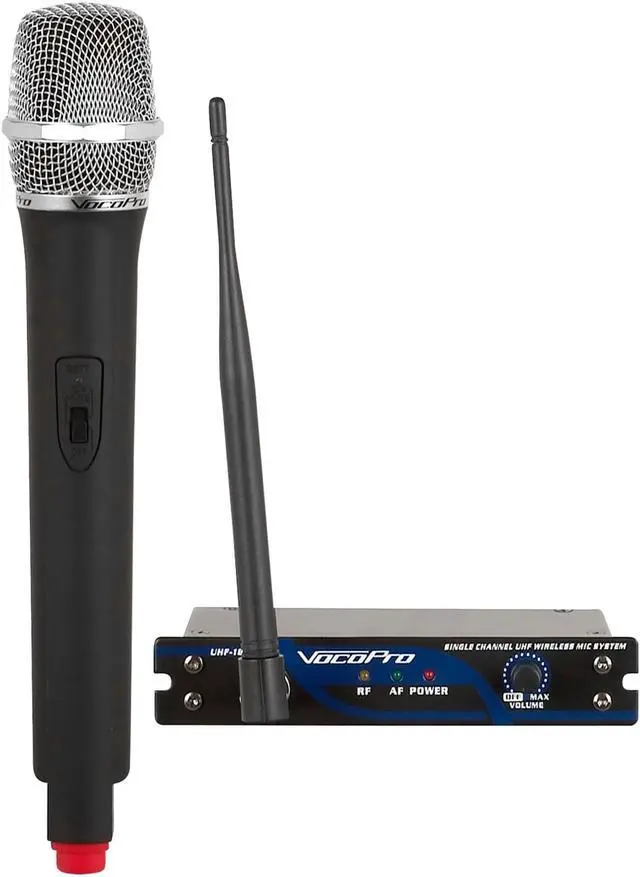 Alt view image 4 of 14 - Vocopro UHF18 Wireless Crystal Microphone Sys