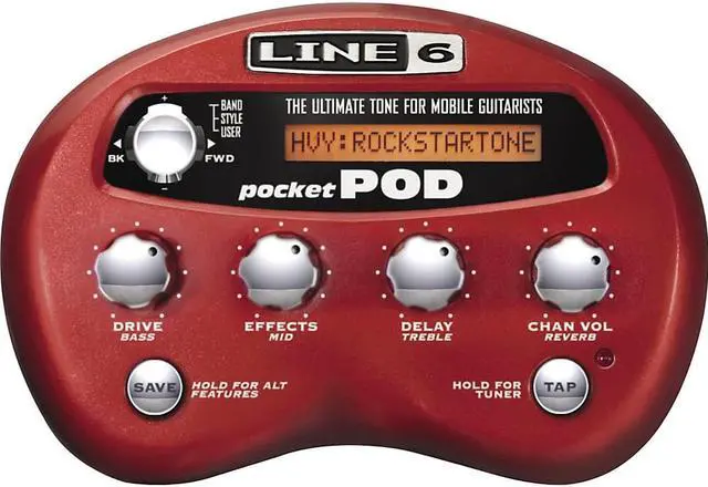 Alt view image 11 of 20 - Line 6 Pocket POD - Mini Guitar Amp Modeler Guitar Multi-Effect