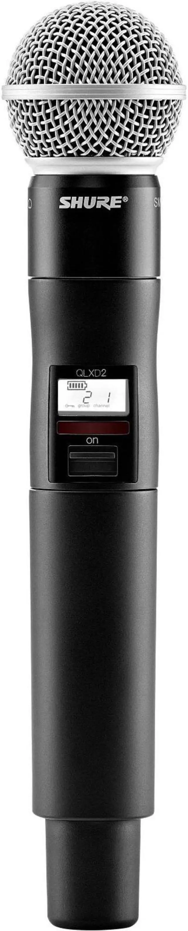 Main image of Shure QLXD2 Handheld Wireless Mic Transmitter with SM58 Cartridge, 470-534 MHz