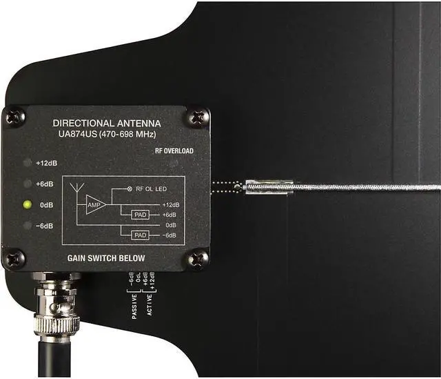 Alt view image 7 of 10 - Shure UA874 Active Directional Antenna #UA874US