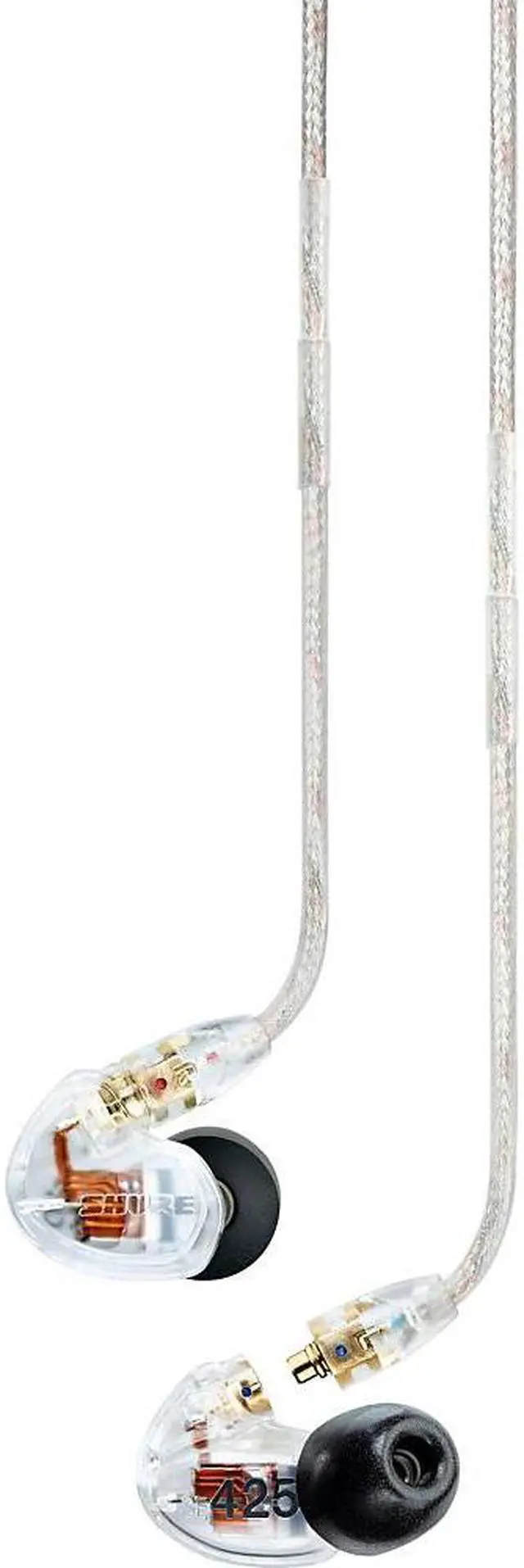 Alt view image 12 of 20 - Shure SE425 Pro In-Ear Sound Isolating Dual Driver Earphones - Clear