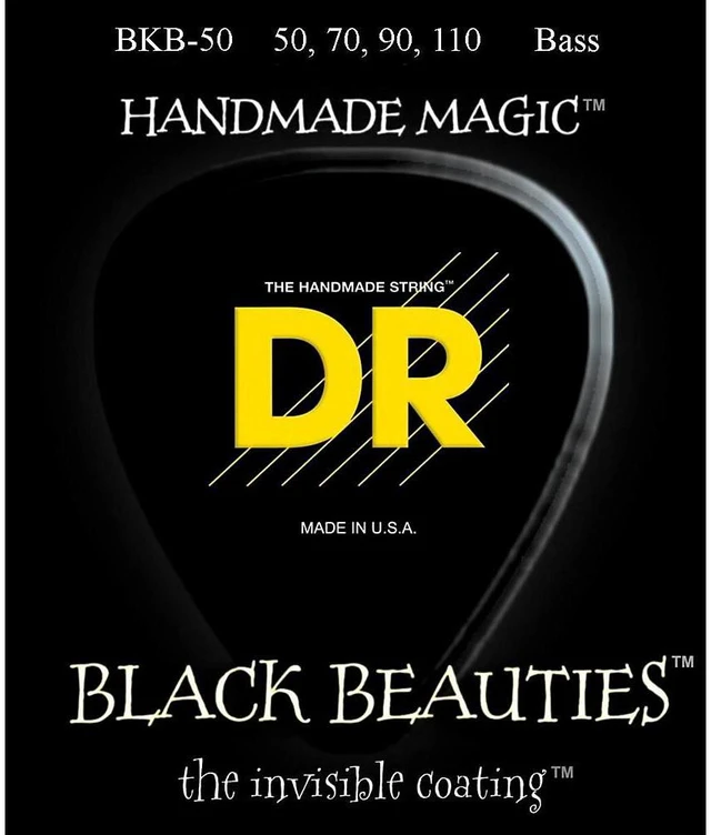 Alt view image 3 of 11 - DR Strings BKB-50 Black Beauty Heavy Bass Strings