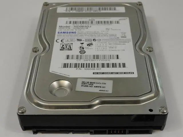 Alt view image 5 of 8 - SAMSUNG Hd083Gj Spinpoint 80Gb 7200Rpm 8Mb Buffer 3.5Inch Sataii Hard Disk Drive