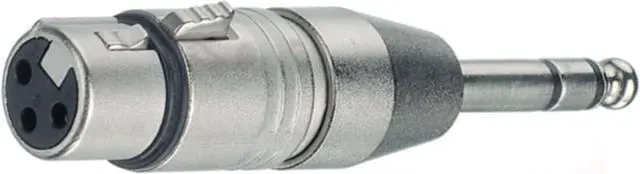 Main image of Neutrik Ð NA3FP Ð CABLE ADAPTER (1/4, "XLR, male/female, Silver, Brass, Polyamide, Zinc Steel, -20 Ð 65 ¡C)
