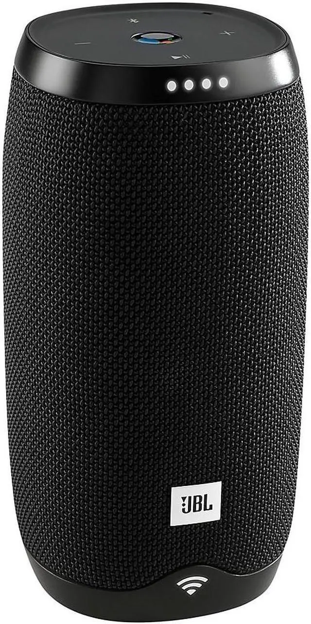 Alt view image 15 of 20 - JBL Link 10 Smart Voice-Activated Portable Wireless Bluetooth Speaker with Google Assistant, IPX7 Waterproof, Black