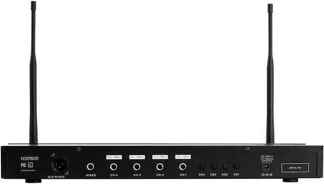 Alt view image 4 of 12 - Gemini UHF-04M 4-Channel Wireless Handheld Microphone System S1234