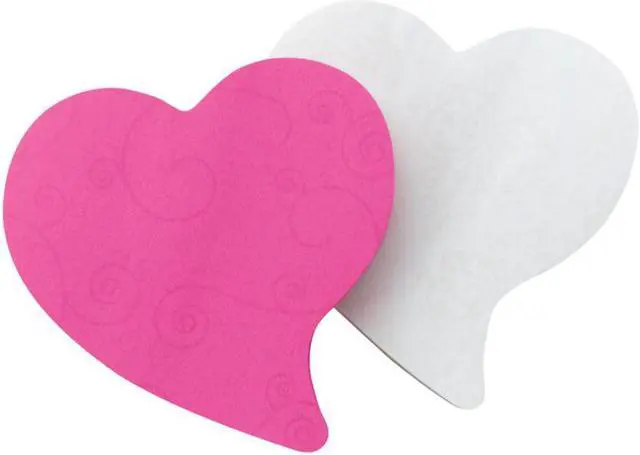 Alt view image 5 of 7 - Post-it Super Sticky Notepads Heart 3"x3" 75 Sheets 2/PK AST 7350HRT