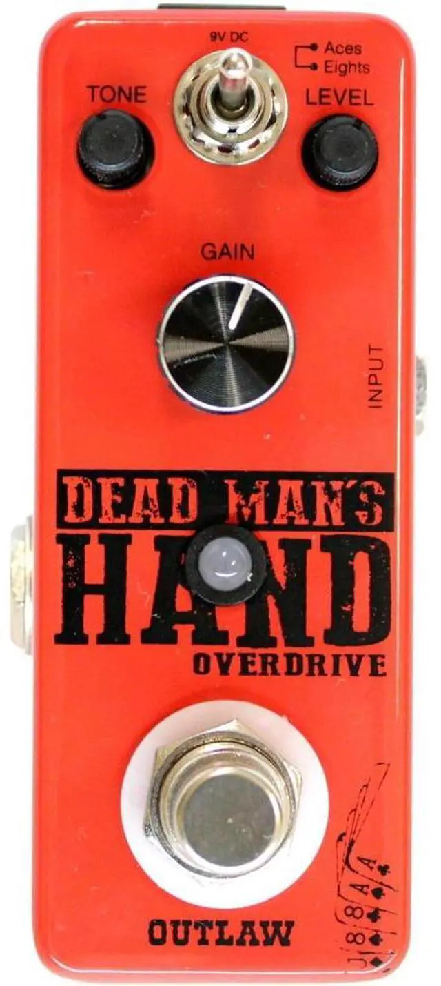 Alt view image 10 of 20 - Outlaw Effects Dead Man's Hand Guitar Overdrive Pedal