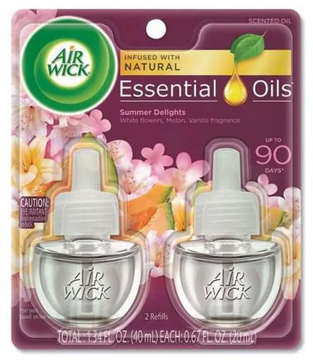 Alt view image 4 of 4 - Airwick Scented Oil Warmer Refill, Summer Delights, 2 Pack Set