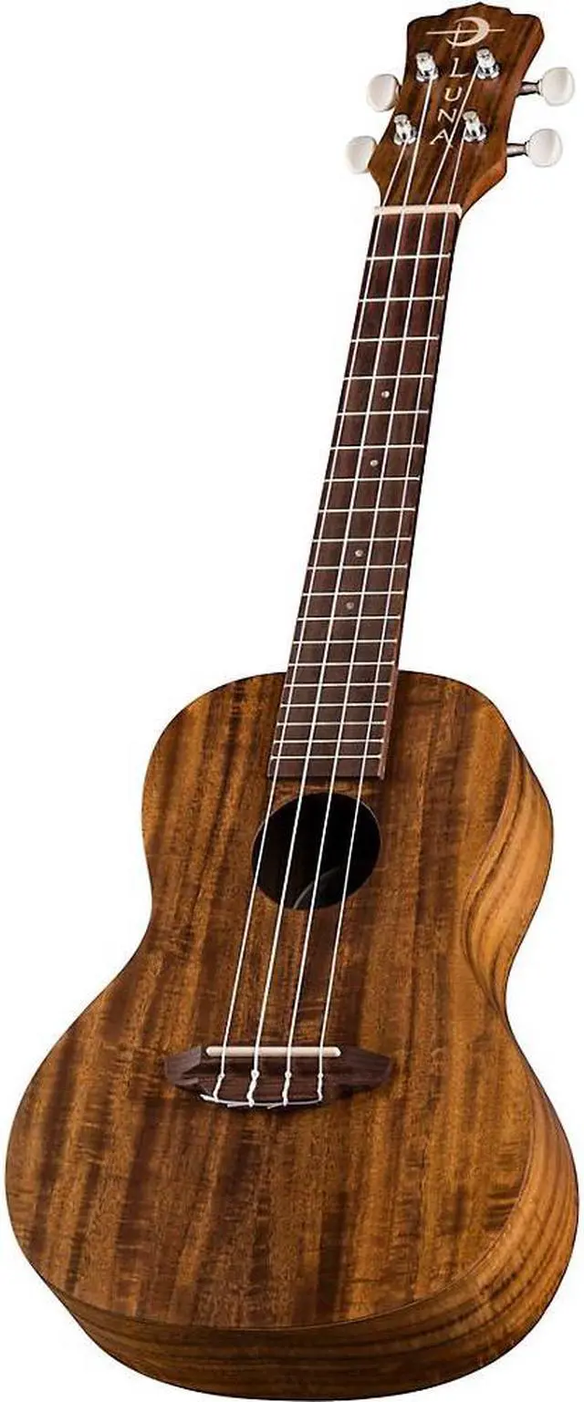 Alt view image 8 of 13 - Luna Uke Flamed Acacia Concert Ukulele with Gigbag, 20 Frets, Satin Natural