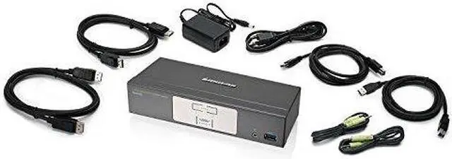 Alt view image 7 of 7 - IOGEAR GCS1902 2-Port DisplayPort KVMP Switch with USB 3.0 Hub (TAA Compliant)