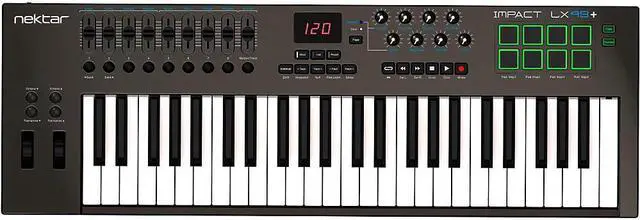 Alt view image 8 of 20 - Nektar Impact LX49 Keyboard Controller