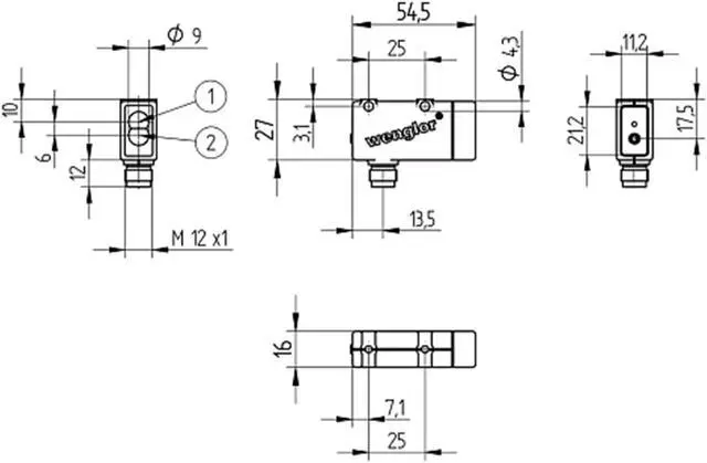 Main image of Wenglor Photoelectronic Sensors WM03NCT2 NPN New